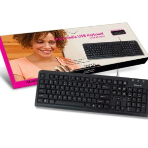 Canyon CNR-KEYB6U Multimedia USB Wired Keyboard – Slim Full-Size Desktop Keyboard